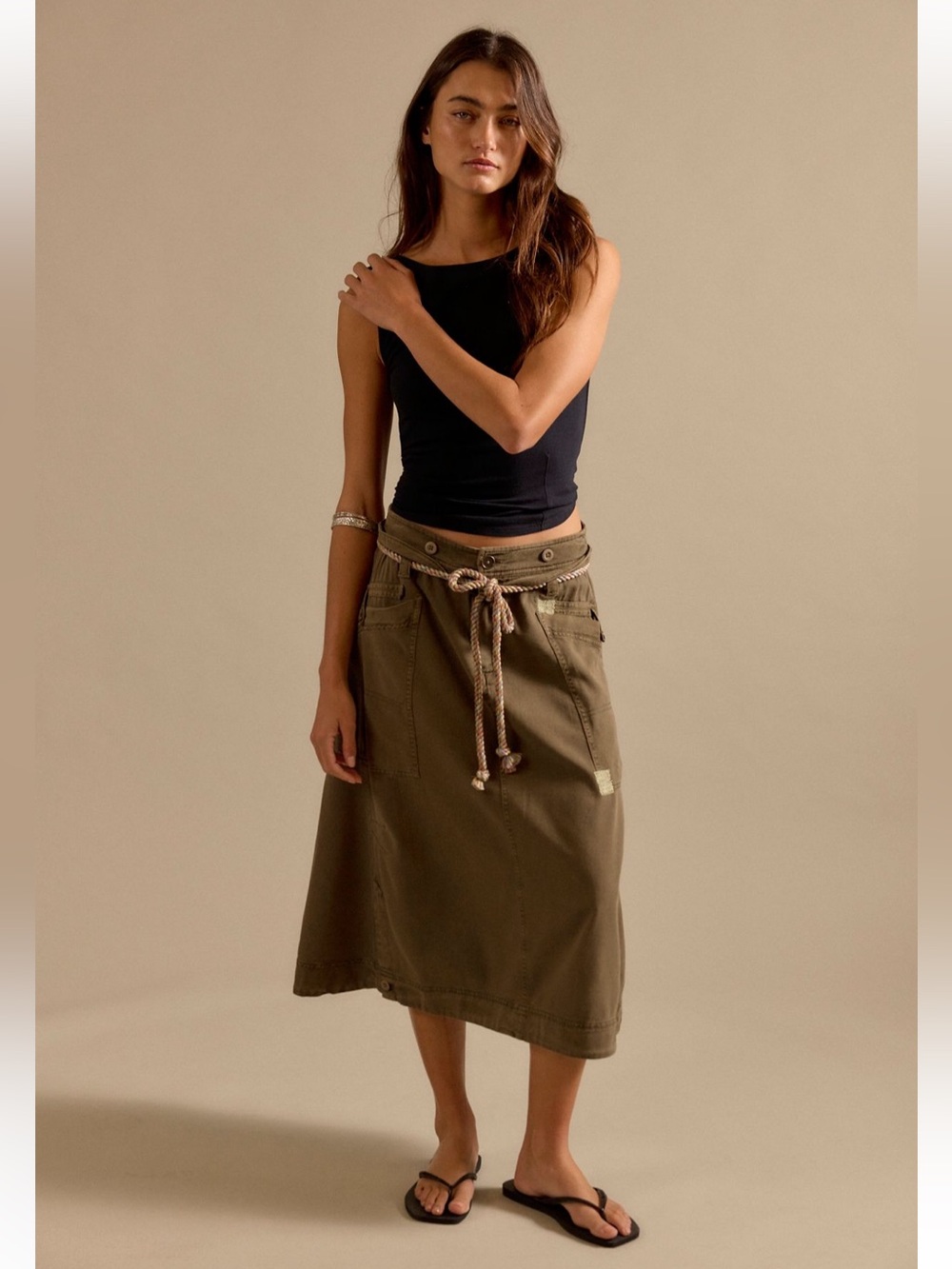 Free people midi skirt